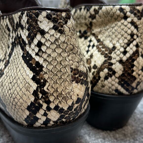 Aetrex Womens Ankle Boots Animal Print Size 37 - Picture 6 of 9